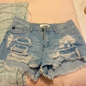 Ripped Jean shorts high waisted